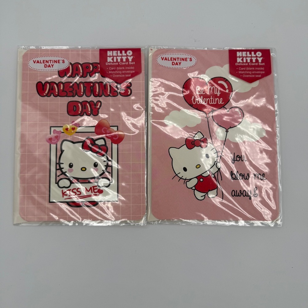 Hello Kitty‎ Valentine's Day Deluxe Card Set Sanrio Greetings New